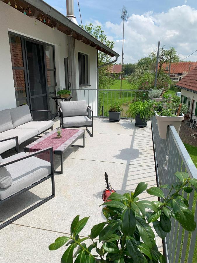 Ferienwohnung Fe Wo Brunnen - 120 Qm- Quiet Location- Lots Of Nature - Comfortable - Large Balkony And Garden Memmingen Exterior foto